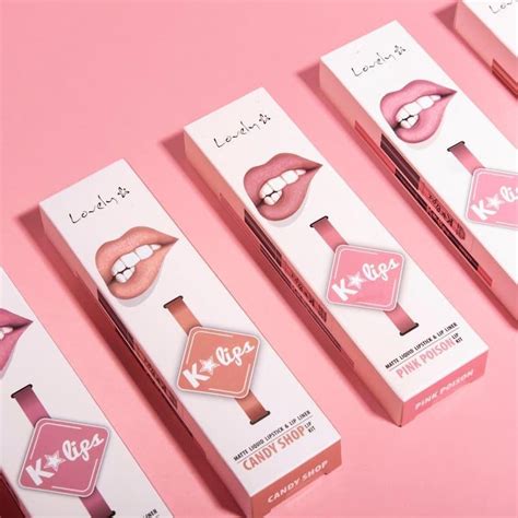 Lovely K Lips Matte Liquid Lipstick Lip Liner Magic Dessert Bol