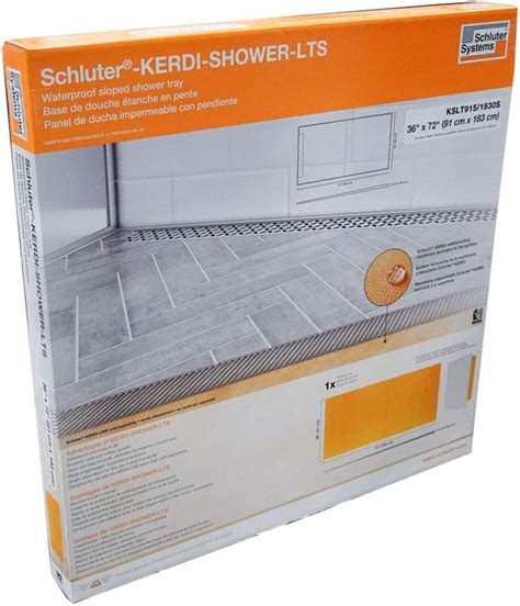 Schluter Systems Kerdi Line Channel Body Shower Drain 56 KL1V60E140