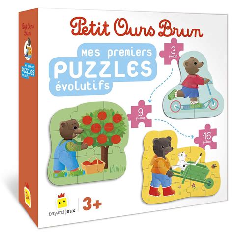 Mes Premiers Puzzles évolutifs Petit Ours Brun Bayard Éditions