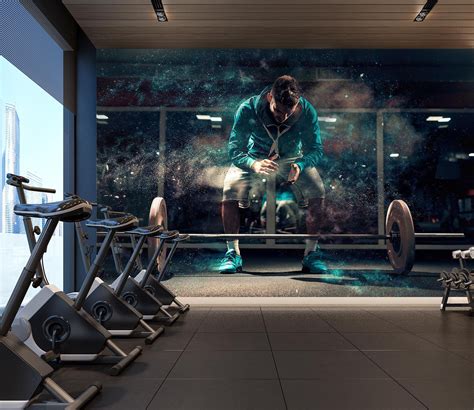 3d Fitness Squat 302 Wall Murals Aj Wallpaper