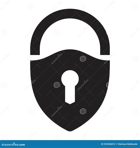 Protection Icon Lock Shield Illustration Vector Stock Vector Illustration Of Private Access