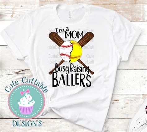 Busy Raising Ballers Svg Baseball Svg Softball Mom Sports Etsy Australia