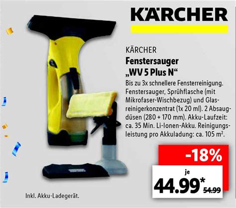 Kärcher Fenstersauger WV 5 PLUS N Angebot bei Lidl 1Prospekte de