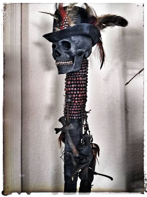 Baron Samedi Papa Legba Voodoo Staff Etsy