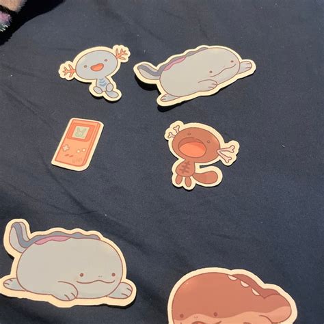 Pkmn Paldean Wooper Quagsire Clodsire Stickers Etsy