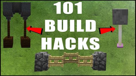 Minecraft Build Hacks Youtube