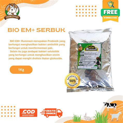 Jual Probiotik Serbuk Peternakan Dosis Kg Ton Pakan I Ternak Sapi