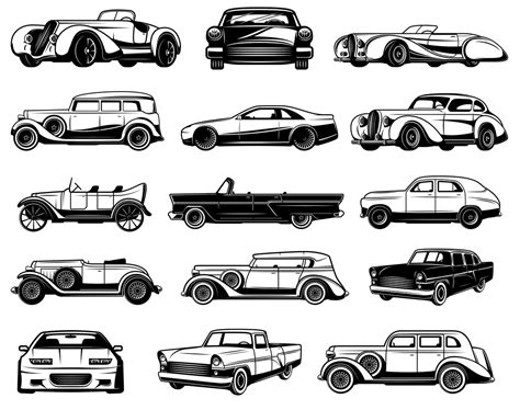 Mega Car Svg Bundle Sports Car Svg Classic Car Vector Car Svg Bundle