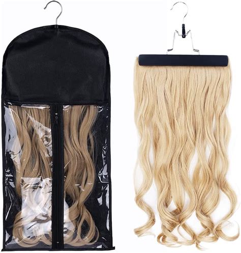 Rjmbmup 2 Pack Portable Wig Hair Extension Storage Bag