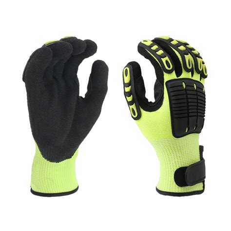 Nitrile Sandy Anti Impact Glove With Tpr Protective Ente Safety