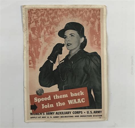 Ww Join The Waac Postcard Ww Depot