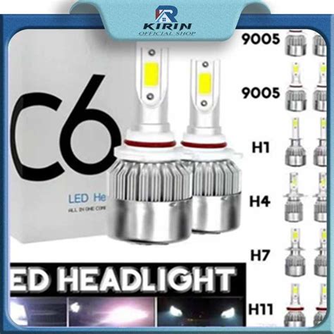 Jual Lampu Led Mobil Headlight Zein 1 Pcs Lampu Utama C6 H1 H4 H7 H11