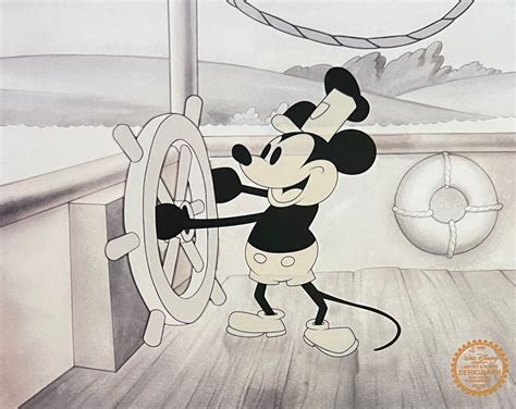 Disney Steamboat Willie Mickey Mouse Limited Edition Sericel