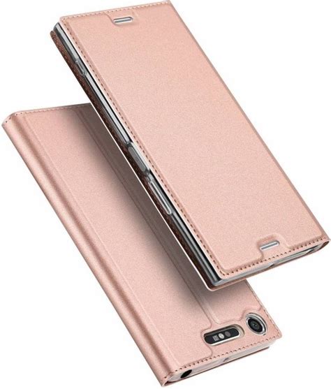 Dux Ducis Sony Xperia Xz1 Compact Premium Bookcase Hoesje Roze Goud Bol