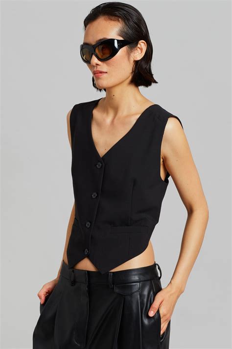 Nola Cross Vest Black Shopperboard