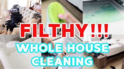 Filthy Extreme Whole House Clean With Me Speed Cleaning Motivation