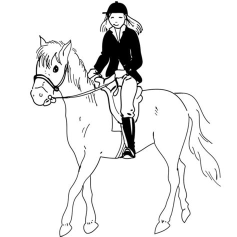 Coloriage Equitation Gratuit Imprimer