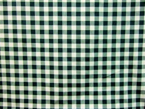 POLY COTTON 3 4 GINGHAM CHECK FABRIC HEAVIER WEIGHT BOTTLE GREEN