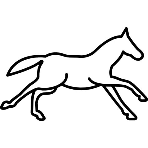 Running Horse Outline - ClipArt Best