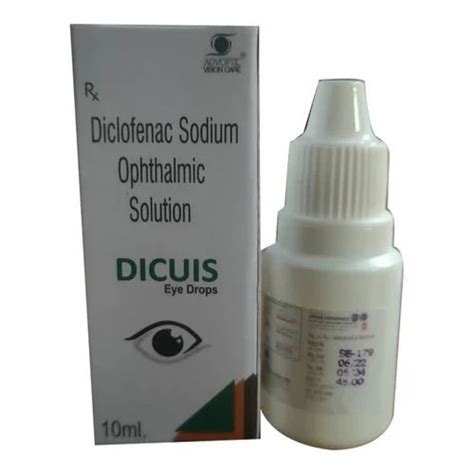 Diclofenac Sodium Ophthalmic Solution Eyes Drops At Box Sodium