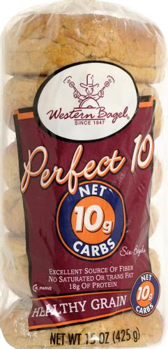 Western Bagel Perfect 10 Healthy Grain Bagels 15 Oz Fry’s Food Stores