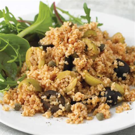 Tomato Bulgur Wheat With Capers Olives Recipe Woolworths