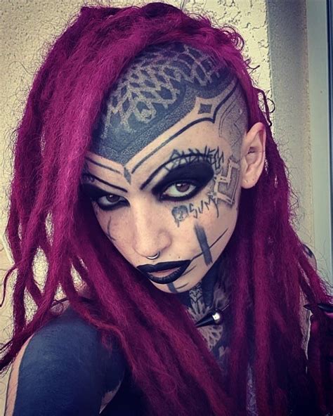 Woman Face Tattoo