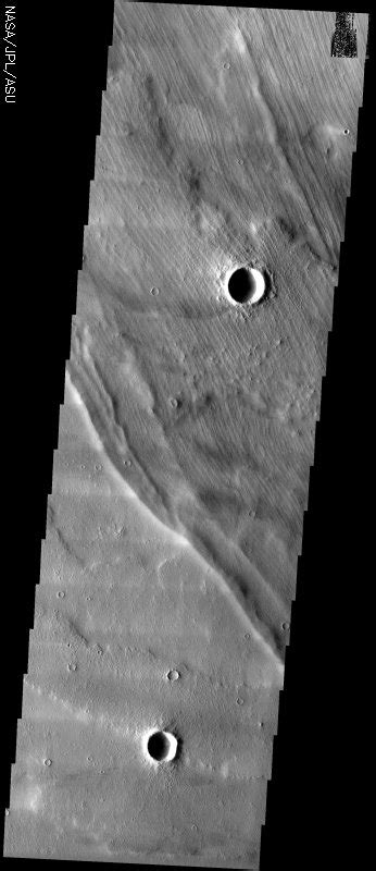 Mars Odyssey Themis Image Grooved Terrain Spaceref