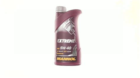 Масло 4t 1л Sae 5w 40 Синтетика Extreme 5w 40 Api Sn Cf Mannol — Купить Недорого на Bigl Ua