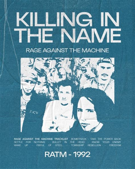 Rage Against The Machine Poster