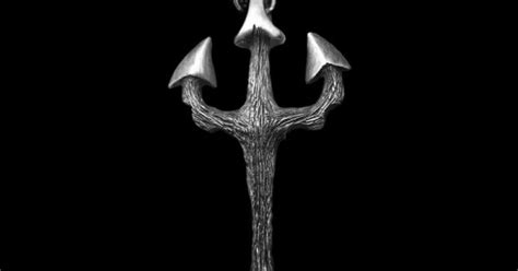 Sea King Trident Pendant 925 Silver Three Pronged Spear Pendants