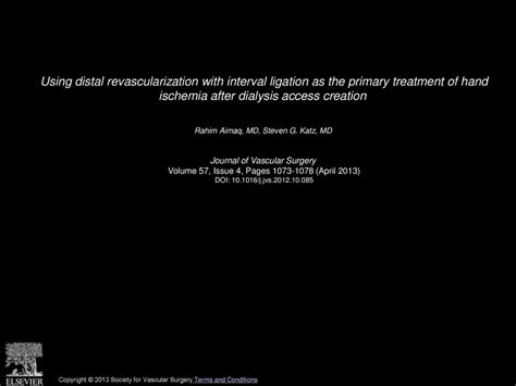 Using Distal Revascularization With Interval Ligation As The Primary