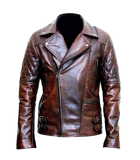 Distressed Brown Leather Jackets For Men