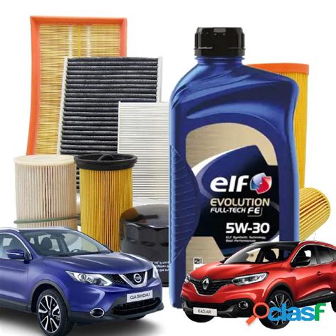 Kit Tagliando 6 Litri Olio Elf Evolution Full Tech Fe 5w30 Per Renault