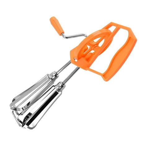 Hand Crank Egg Beater Stainless Steel Rotary Hand Whisk Manual Egg Mixer Kitchen Cooking Tool