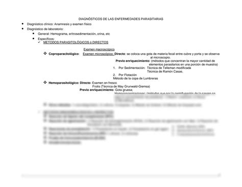 Solution Parasitolog As Resumen Studypool