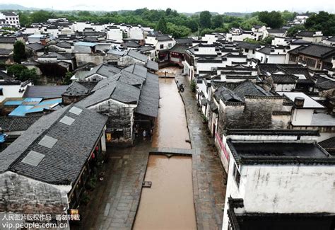 安徽黄山遭遇强降雨 图片频道 人民网