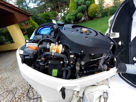 Silnik Zaburtowy EVINRUDE E TEC 50 KW 2017 R Manetka Zegary 95 MH