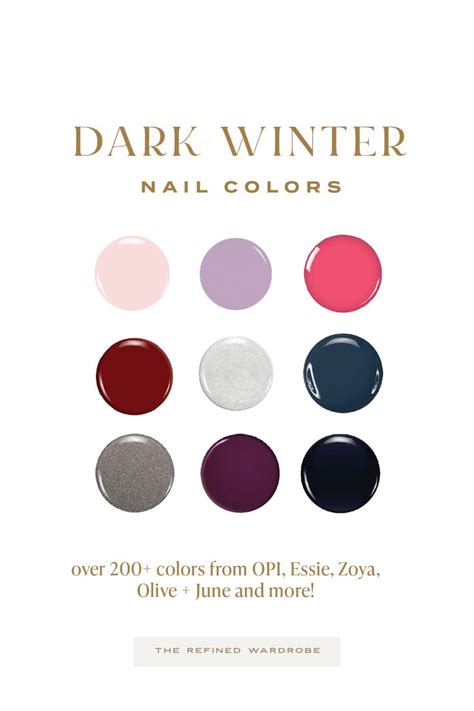 Best Nail Polish Colors For Dark Deep Winters Shades From Essie