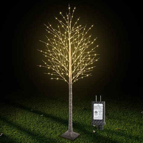 7ft 600led Lighted Birch Tree Including Twinkle Lights Led Birch Tree