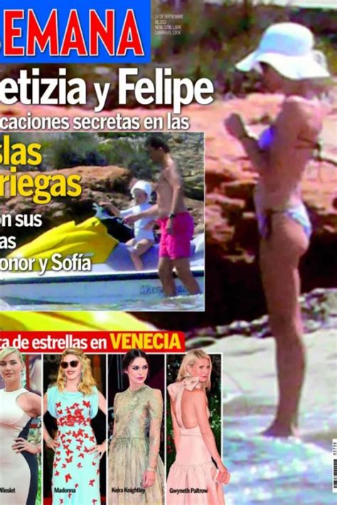 Letizia Muy Delgada En Bikini Irreconocible
