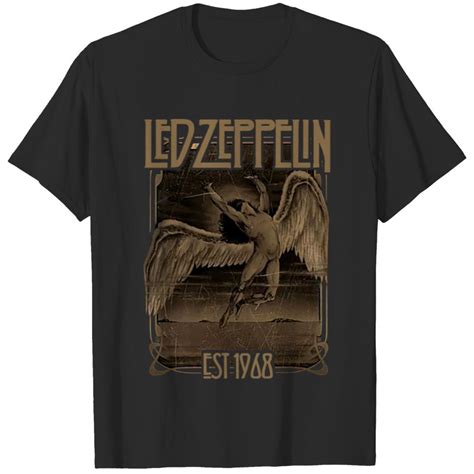 Led Zeppelin Swan Song Logo Classic Rock T Shirt Sold By Aeroplane