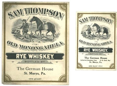 Vintage Whisky Label