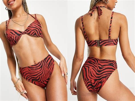 Design G Ra Od Bikini Z Fiszbinami Wz R Zebry D Oficjalne Archiwum Allegro