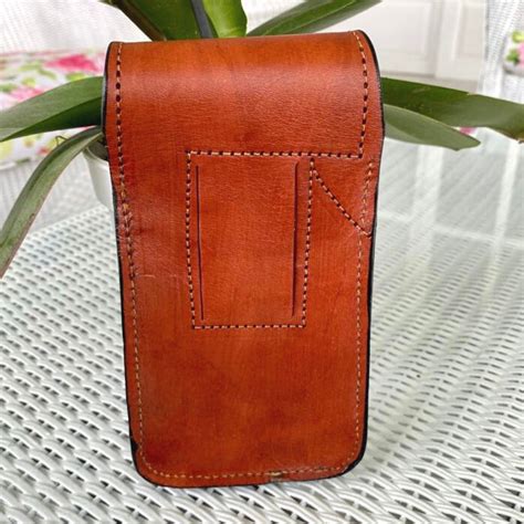 Handcrafted Leather Cell Phone Holster By Marancu Leather Etsy