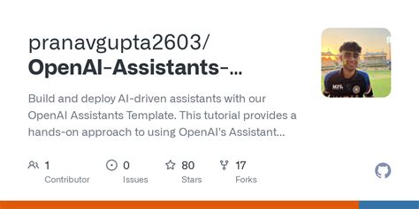 GitHub Pranavgupta2603 OpenAI Assistants Template Build And Deploy