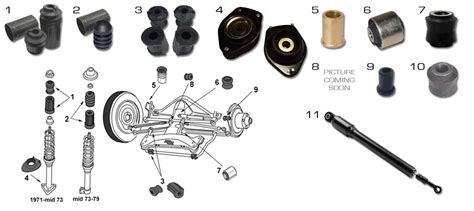 Volkswagen Beetle Suspension Parts Front 71 79 Super Beetle