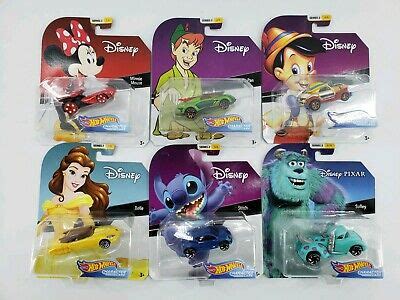 Hot Wheels Disney Pixar Series Character Cars Complete Set Of
