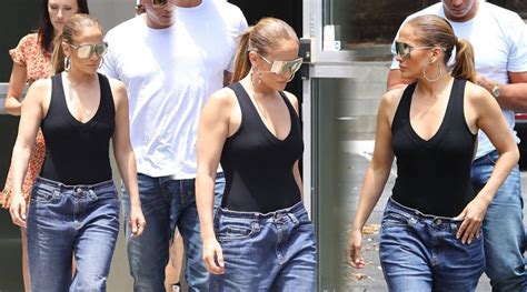 Jennifer Lopez Braless Candids In Los Angeles Hot Celebs Home