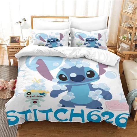 Zhmao Parure De Lit Lilo Et Stitch Housse De Couette Pour Enfants